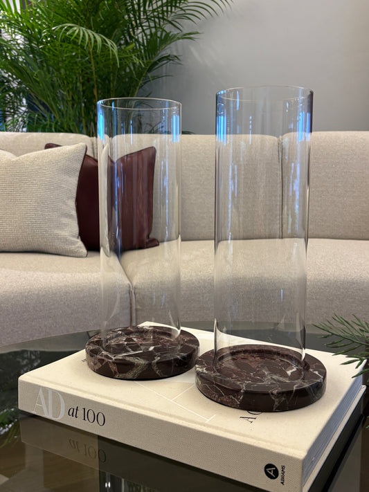 Bordo Yuvarlak Mumluk